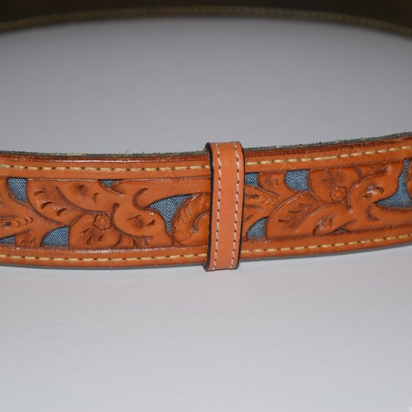 Vintage Aileen Brown Leather Western Cowgirl Belt main image 9